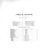 Table of Contents, Winnebago County 1905